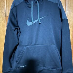 Nike Men's Black & Grey Therma-Fit Hoodie